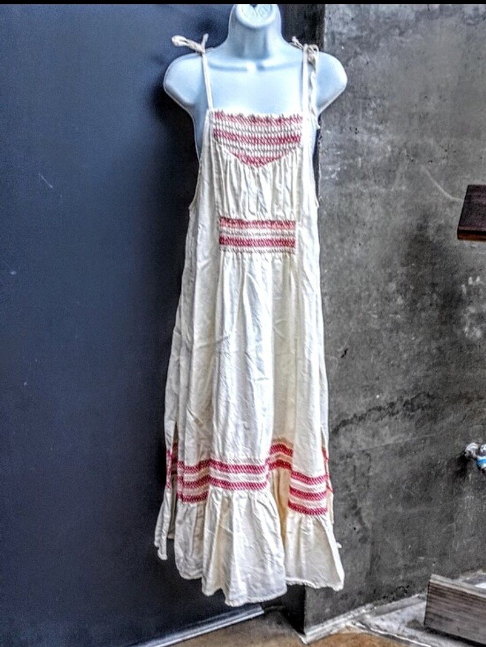 Free People Another Love Linen/Cotton Dress sz XS